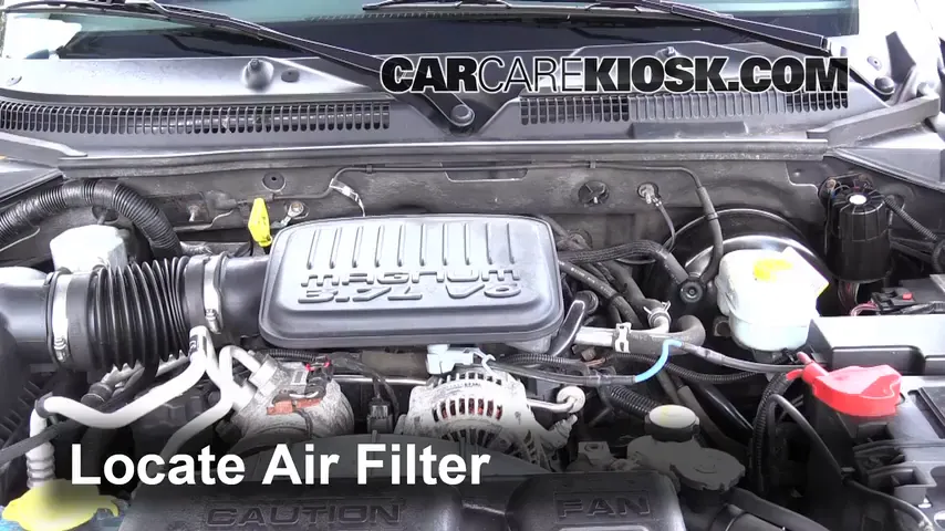 2004 Dodge Dakota Sport 3.7L V6 Crew Cab Pickup (4 Door) Filtre à air (moteur)